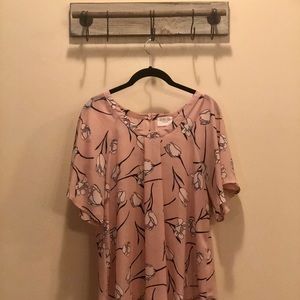 Blush Floral Blouse